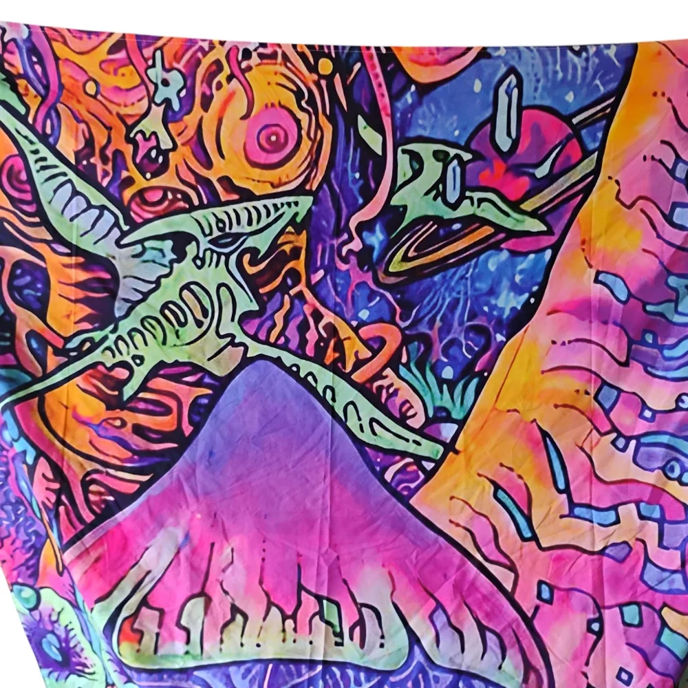 Vibrant Psychedelic Large Wall Art